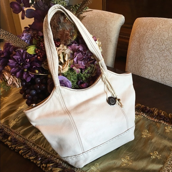 The Sak Handbags - The SAK cream pebble leather hobo
